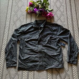 Lucky Brand Black Lightweight Motorcycle Jacket Size Medium